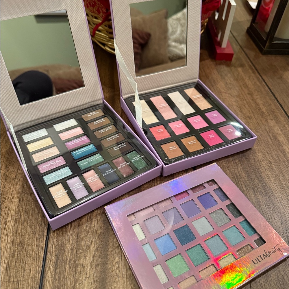 Ulta Beauty Eyeshadow Collection - Pink, Blue, Brown